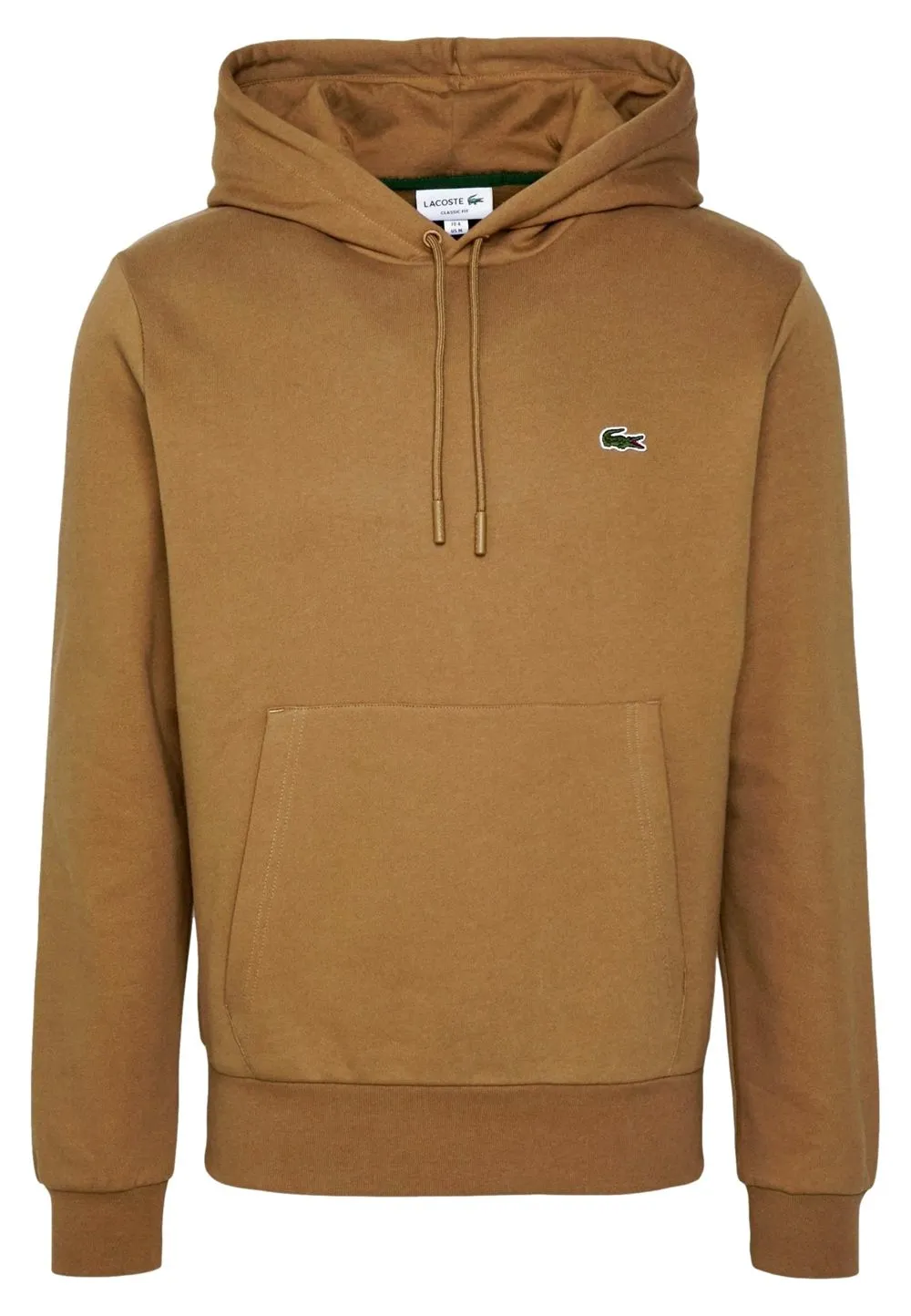 Sudadera lacoste marron basic hooded sweatshirt