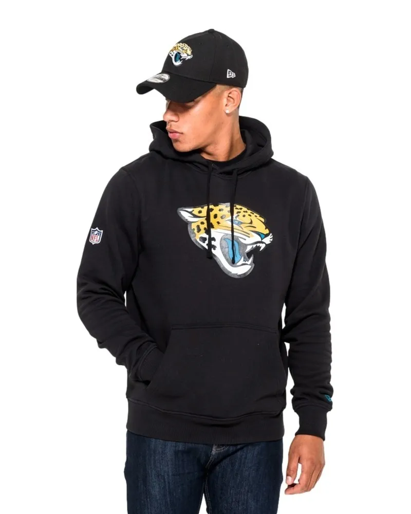 Sudadera new era negra jaguars team logo po hooddy