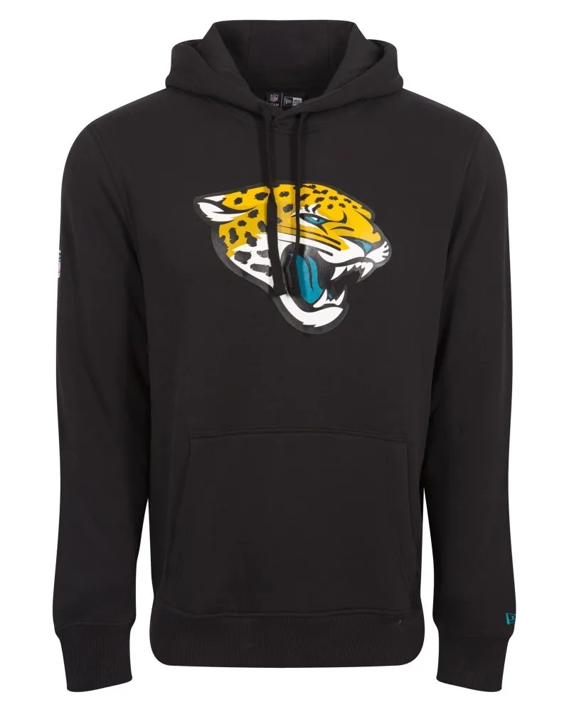 Sudadera new era negra jaguars team logo po hooddy