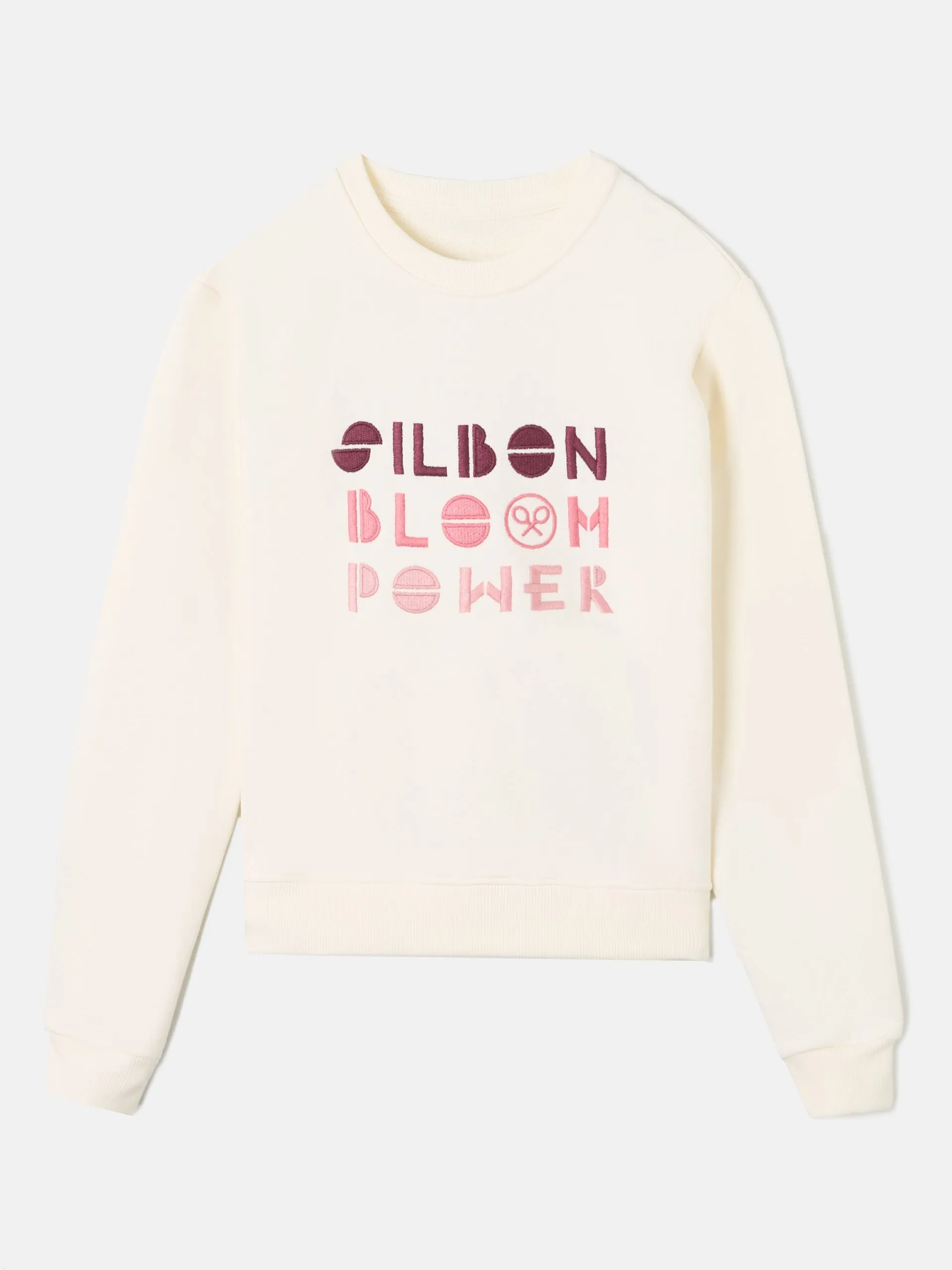 Sudadera woman bloom power crudo