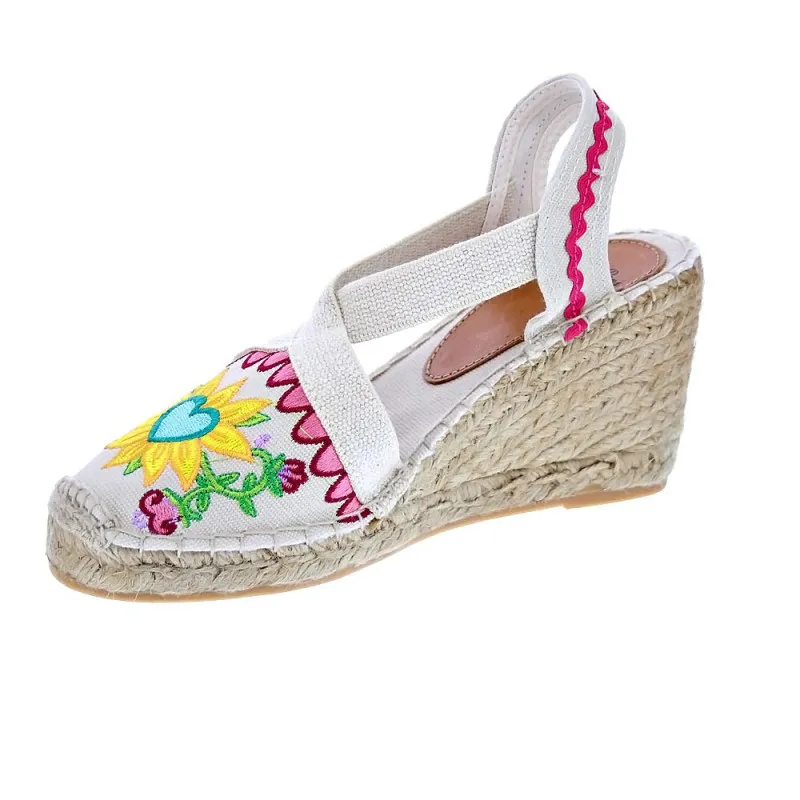 Toni Pons Alpargatas Mujer Gardenia Multicolor