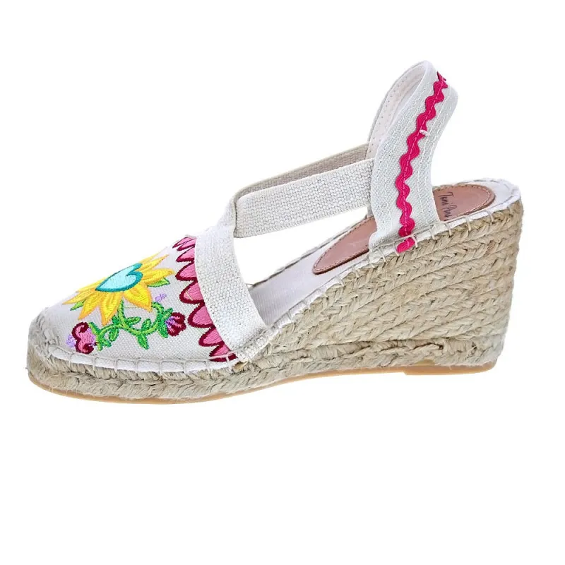 Toni Pons Alpargatas Mujer Gardenia Multicolor