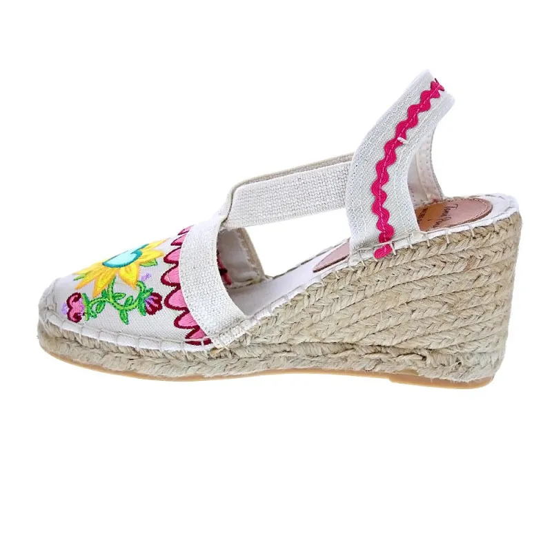 Toni Pons Alpargatas Mujer Gardenia Multicolor