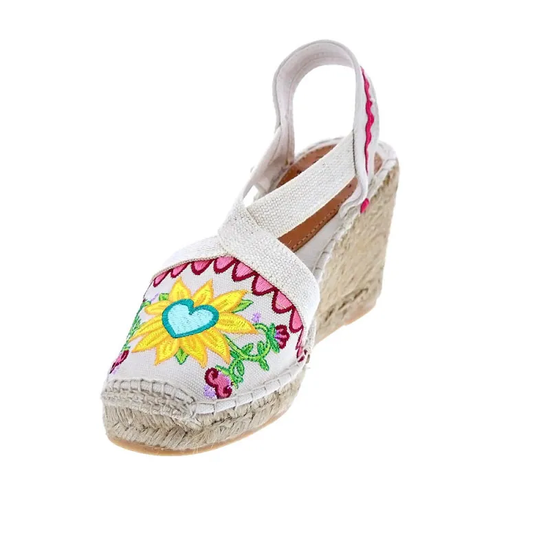 Toni Pons Alpargatas Mujer Gardenia Multicolor