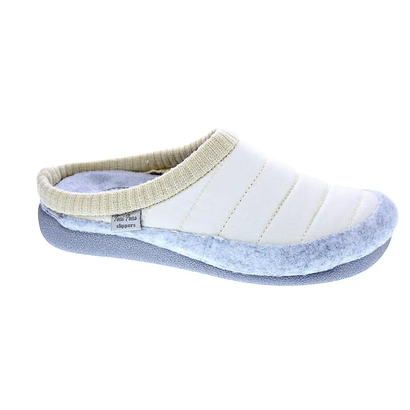 Toni Pons Pantuflas Mujer Mora Blanco