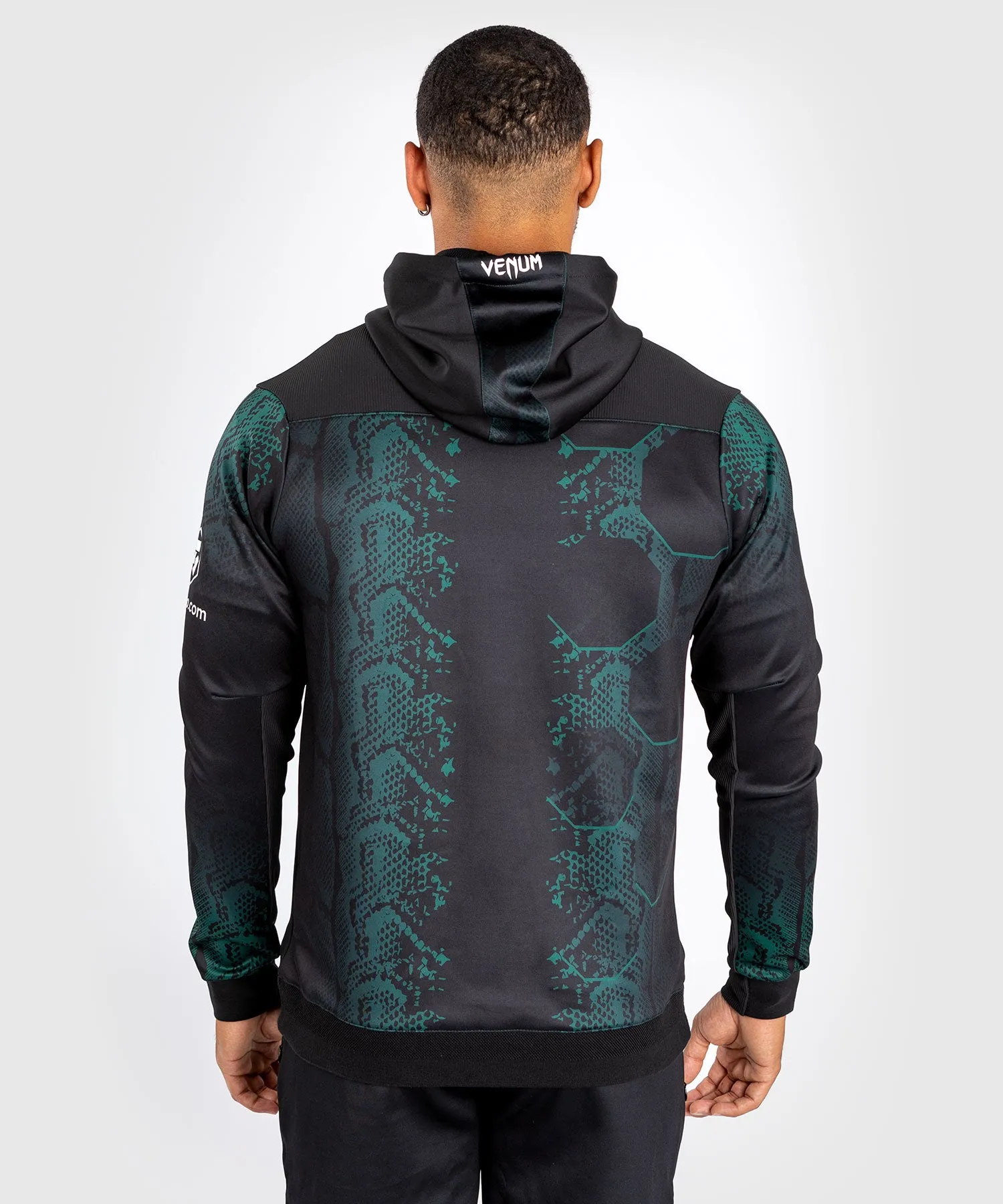 UFC Adrenaline by Venum Authentic Fight Night Sudadera con capucha para Hombre - Emerald Edition - Verde/Negro