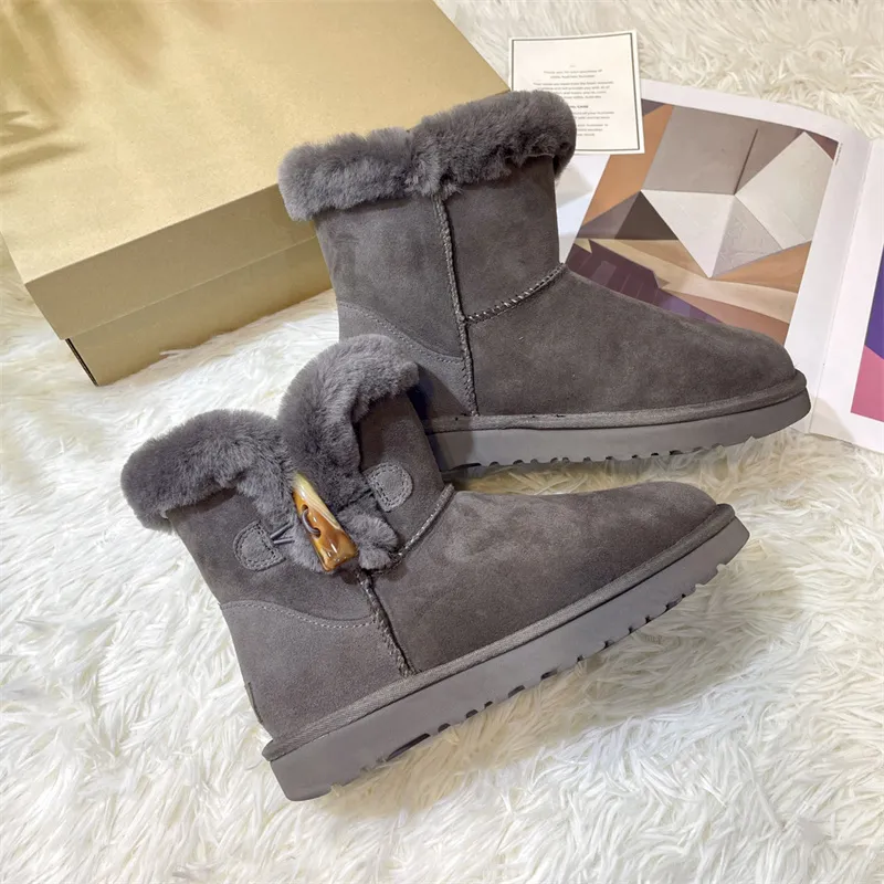 Venta al por mayor Australia Botas de diseñador para mujer Bota de nieve Gamuza de lujo Zapatillas para mujer Moda Ultra Mini Bo