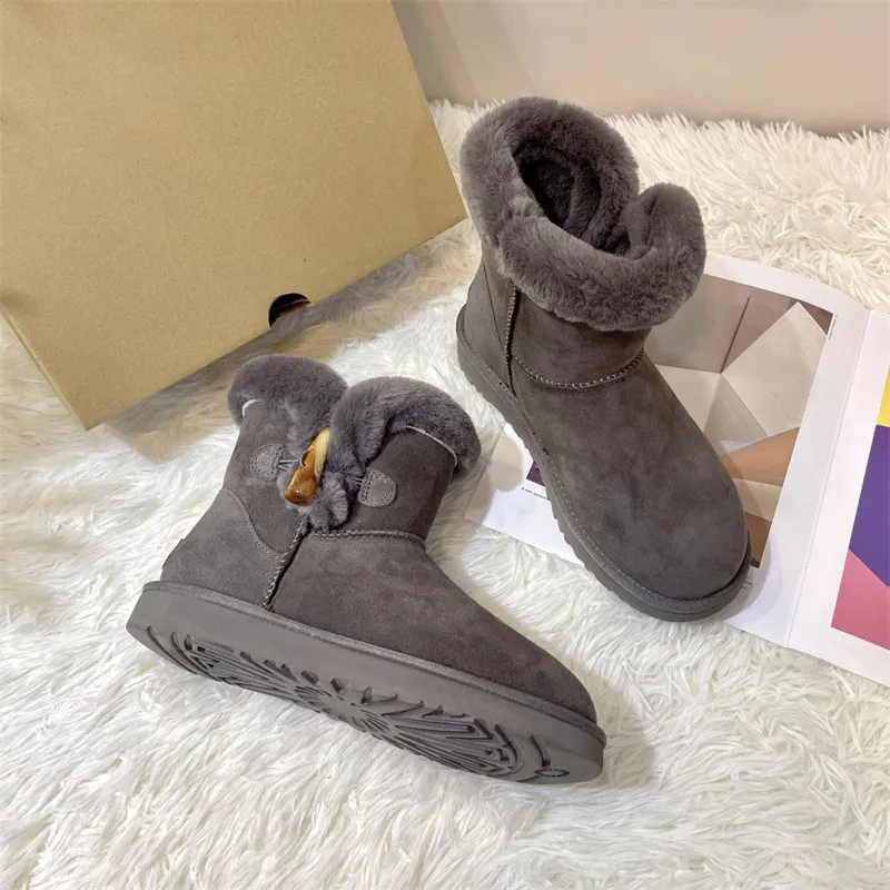 Venta al por mayor Australia Botas de diseñador para mujer Bota de nieve Gamuza de lujo Zapatillas para mujer Moda Ultra Mini Bo