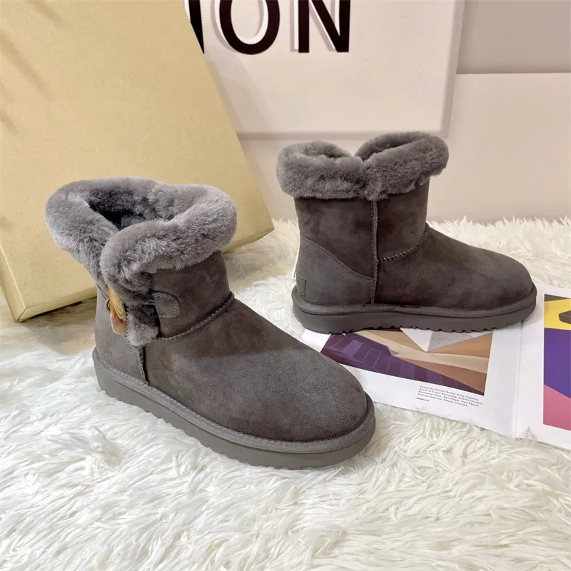 Venta al por mayor Australia Botas de diseñador para mujer Bota de nieve Gamuza de lujo Zapatillas para mujer Moda Ultra Mini Bo