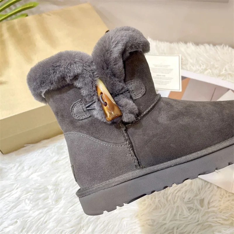 Venta al por mayor Australia Botas de diseñador para mujer Bota de nieve Gamuza de lujo Zapatillas para mujer Moda Ultra Mini Bo