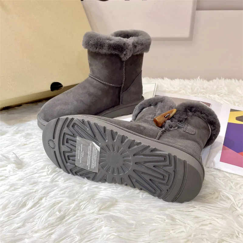 Venta al por mayor Australia Botas de diseñador para mujer Bota de nieve Gamuza de lujo Zapatillas para mujer Moda Ultra Mini Bo